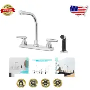 Interchangeable Handle Kitchen Faucet with Washerless Cartridge & Side Spray