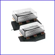 2 Set 60-Cell Seed Starter Kit with Heat Mats and Humidity Domes - Durable Black