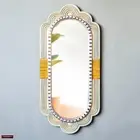 Art Deco Oval Handmade Peruvian Mirror - Vintage Design 31.5 - Living room decor