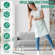 Floor Squeegee Silicone Squeegee Scrubber with Stainless Steel Handle PilVB