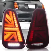 2pcs For 2001-2007 BMW Mini Cooper R50 R52 R53 LED Clear Tail Lights w/Animation (for: Mini)