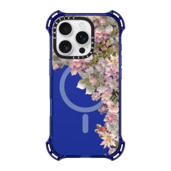 iPhone 16 Pro Bounce Case MagSafe Compatible MY SUCCULENT GARDEN ROSE