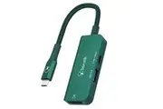 Bonelk Long-Life 3in1 USB-C M to F HDMI USB MultiPort Hub For PC Laptop Green