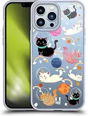 Head Case Designs Cat Space Unicorns Gel Case [Military Grade Protection] Compatible with Apple iPhone 13 Pro Max