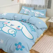 a2513 Cute Cinnamoroll Cartoon Duvet Cover Set Bedding Set 1 Duvet Cover And 2 Pillowcases 3D Cartoon Dog Printed Comfortable And Ultra Soft Bed Set R
