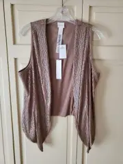Chicos Sequined Vest- size 0