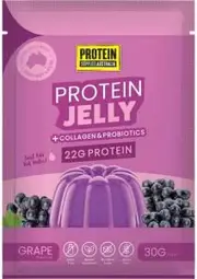 Protein Supplies Australia Protein Jelly with Collagen Grape 12x30g