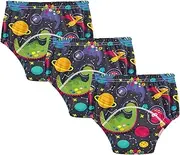 Caihoyu Little Girls Underwear Potty Training Reusable Overnight Potty Training Underwear Pants Training Pants for 4T Dinosaur Black