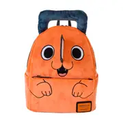 Chainsaw Man Pochita Plush Cosplay Mini Backpack 23x27cm Orange 15y+