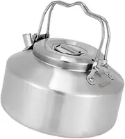 harayaa Camping Water Kettle Mini Kettle for Boiling Water Open Campfire Fast Heating, Compact Stainless Steel Coffee Pot, 900ml