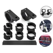 2xMount Bracket LED Light Bar Clamp Roof Roll Cage 1" 1.5" 1.75" 2" Tube Offroad