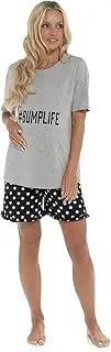 [i-smalls] Ladies Maternity Bumplife Polka Dot Short Sleeve Pyjama Set