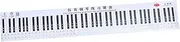 Totority 1pc 88 Piano Keyboard Wall Chart Piano Note Chart 88 Keys Piano Beginner Sticker Letter Sticker Letter Piano Stickers Musical Note Piano Sticker Alphabet Wall Chart Num Pad Pvc Red