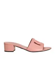 Dolce Gabbana Cut-Out Logo Detailed Slides 35,36,37.5,38.5,37,38,39.5,39,40.5,40,41,36.5 Pink