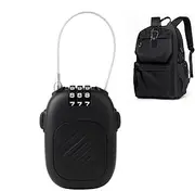 [Generic] Ski Lock | Portable Retractable Stroller Lock - Travel Accessories, Backpack Safety Locker, Black Snowboard Security Device for Suitcase