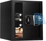 Home Safes Water and Freproof, 2.5 Cu Ft Digital Security Box Personal Lock Box