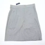 Brooks Brother 346 Wrap Skirt Womens 16 Black White Houndstooth Pull On Classic