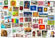 1000 Stamps from Germany (East, WEST, Federal). Mixed Philately, Used Postage Stamps Off Paper