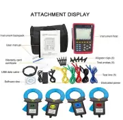 Three Phase Power Quality Analyzer Power Energy Meter Current Clamp 1.0A~1000A