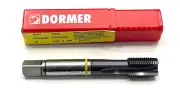 Dormer 5/8"-18 UNF HSSE-PM Spiral Point Plug Tap Yellow Ring 3FL TiAlN 2B