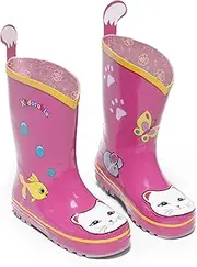 [Kidorable] Girls' Lucky Cat Rain Boot (Toddler/Little Kid)