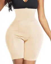 Hip Pads For Women Shapewear Hip Enhancer Shapewear Body Sculptor Padded Butt Shapewear Hip Dip Pads Beige Large