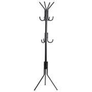Hf Coa Xjc R 3 Tier Metal Coat Rack With Hook Black Coat & Hat Racks