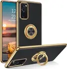 For Samsung Galaxy S20 FE 4G 5G 6.5" Shockproof Cases Cover+Golden Ring Stand