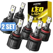 2SET LED 9005+9006+H11 Light Bulb Combo 6000K White Super Bright Plug & Play T (for: Honda)