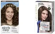 Clairol Permanent Hair Colour Bundle: Clairol Nice'N Easy 5G Natural Medium Golden Brown + Clairol Root Touch Up Permanent - 5 Medium Brown, For Brown Hair