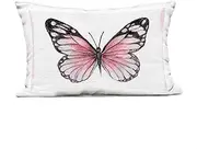 Stupell Industries Pink Monarch Butterfly Outdoor Printed Throw Pillow, 14 x 7 x 20