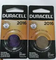 2 Pack Duracell CR2016 3 Volt Battery ECR2016 CR 2016 DL2016 Exp 2030