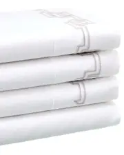 Dea Italian Linens Sinfonia Toscana Greek Embroidered Sheet Set