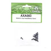 Axial SCX10 AX10 MAX-D Wraith M3x6mm Cap Head Black (10) AX083