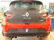 Stainless Steel Duplex Sportauspuff-Komplettanlage Renault Clio 4 Rs Je 2x90mm