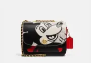 NWT Coach Disney Mickey Mouse X Keith Haring 4722 Madison Shoulder Bag 19 Black