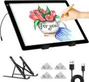 A3 Light Box - Tracing Light Pad with Stand, Stepless Dimmable 3 Levels