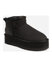 [Ozwear Ugg] Classic Platform Ultra Mini Boots in Black