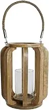 Portavela Mango Crystal 25 x 25 x 35 cm Natural