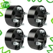 For EZGO EZ GO Golf Cart Club Car 4pcs 2" 4x4 Black Wheel Spacer 62mm Hub Bore