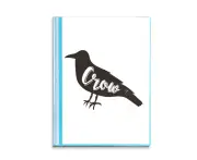 Crow Black And White Animal Book Sheet Protectors Portfolio Binder Folder