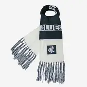 Carlton Blues Traditional AFL Bar Scarf Warm Winter Neckwear