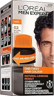 L'Oreal Paris Men Expert One-Twist Hair Colour 02 Natural Black