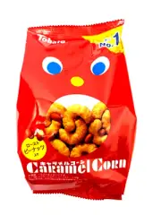 Tohato Caramel Corn Curls With Roasted Peanuts Top Selling Japanese Snack 1 Bag