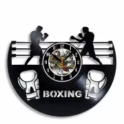 Boxing Sport Vinyl Wall Clock - Retro Decor - Unique Home Accent - Perfect Gift