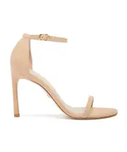 One-word loop sandals with high heels 40.5,40,41 Nude