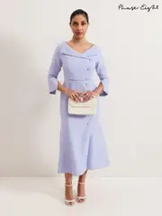Phase Eight Blue Petite Sienna Tux Dress (F14025) | $528