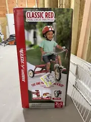 Radio Flyer Tricycle Classic Retro Dual Deck Red or Pink 12" Front Wheel