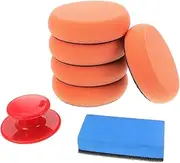HEALEEP 1 Set Car Waxing Sponge Applicator Pad Polishing Buffing Pads for Exceptional Vehicle Shine Compatible with Various Car Models Easy to Clean and Maintain