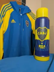 Boca Juniors Jacket 22/23 Adidas Official, Size L (Hoodie) with Termo Lumilagro